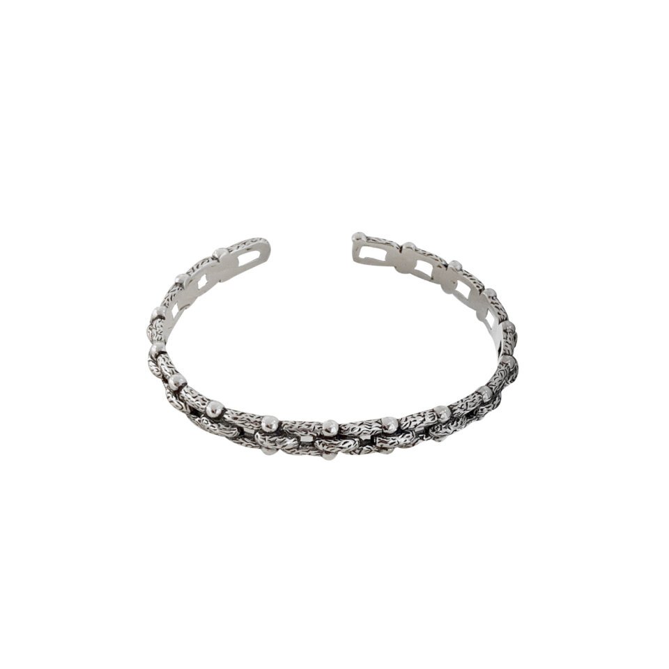 Tang Bloom Horseshoe Cuf Bracelet